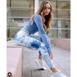 Balance Athletica OG Tie Dye Leggings Clarity Blue